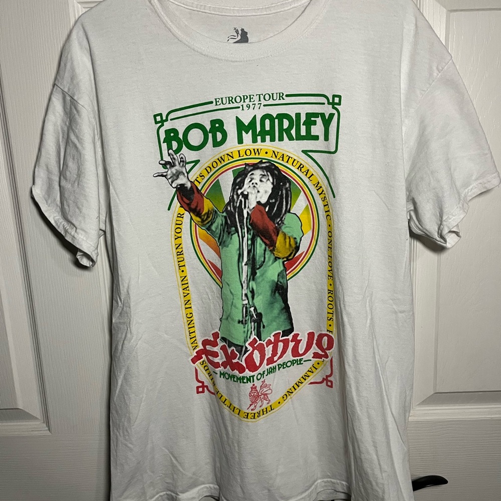 Bob Marley Europe Tour Graphic Tee - White